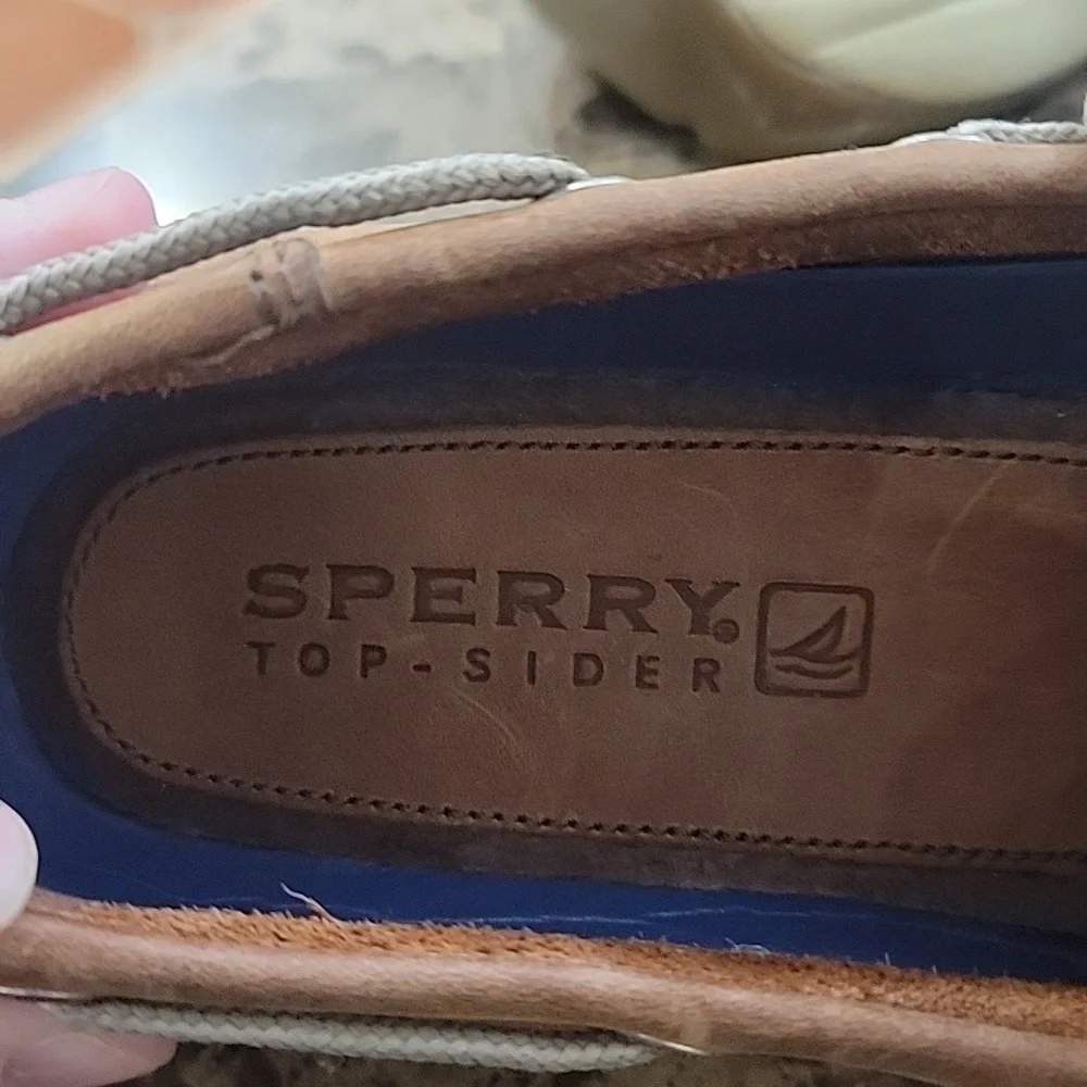 Sperry Men's Intrepid 2 Eye Fabric Closed Toe Boat Shoes, Tan, Men's Size 10.5